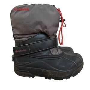 Columbia Kids Black and Gray Snow Boots